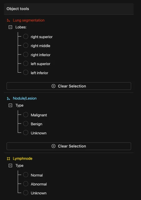 Label protocols for radiology